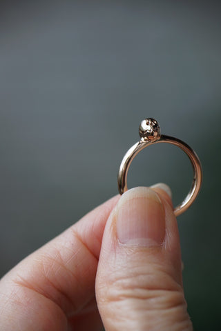 訂製骷髏寶石戒指 Skull ring