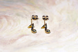 半拍八分音符閃電耳環 Eighth note Earring