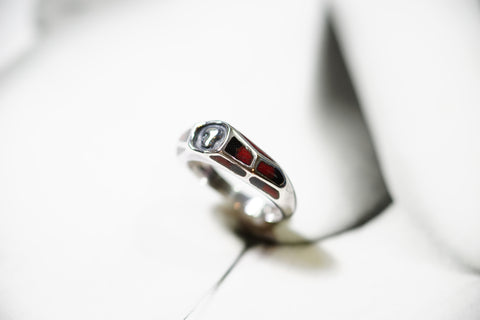 Enamel Skull Ring 005  珐瑯骷髏戒指005